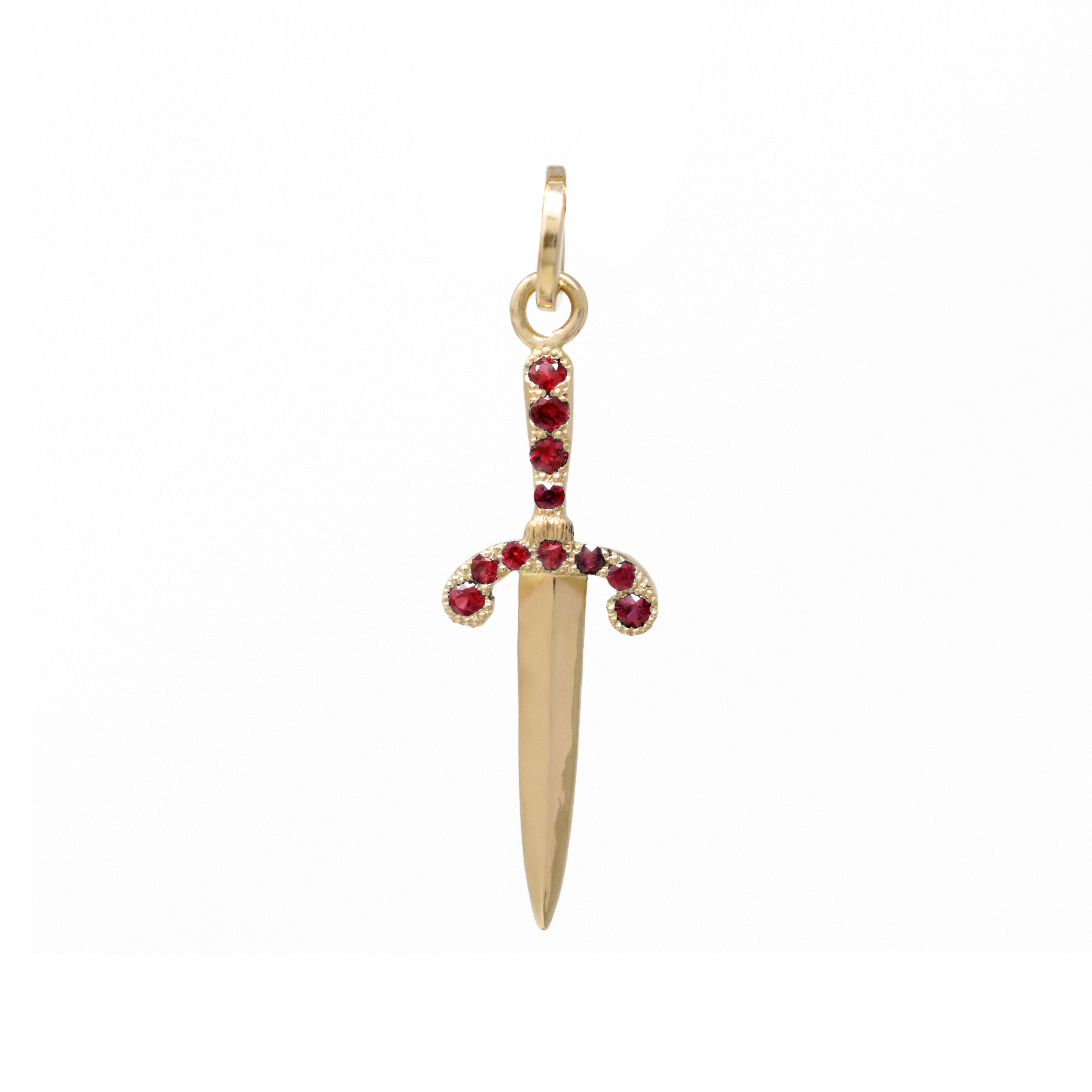 Pavé Parrying Dagger Pendant