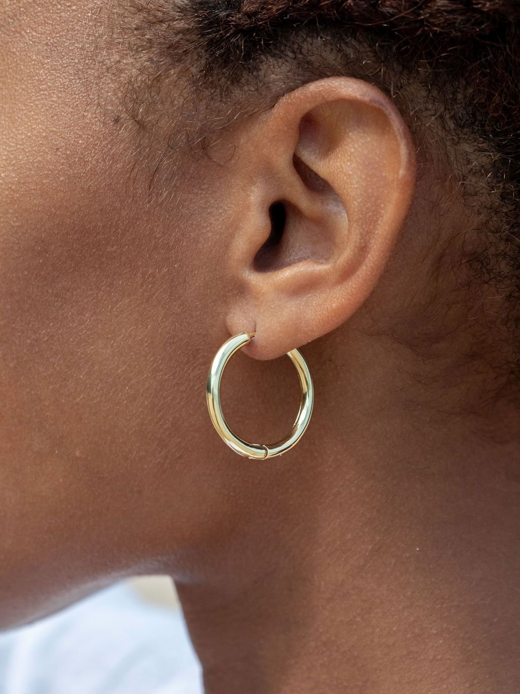 Perfect Large Gold Huggie Hoop Earrings