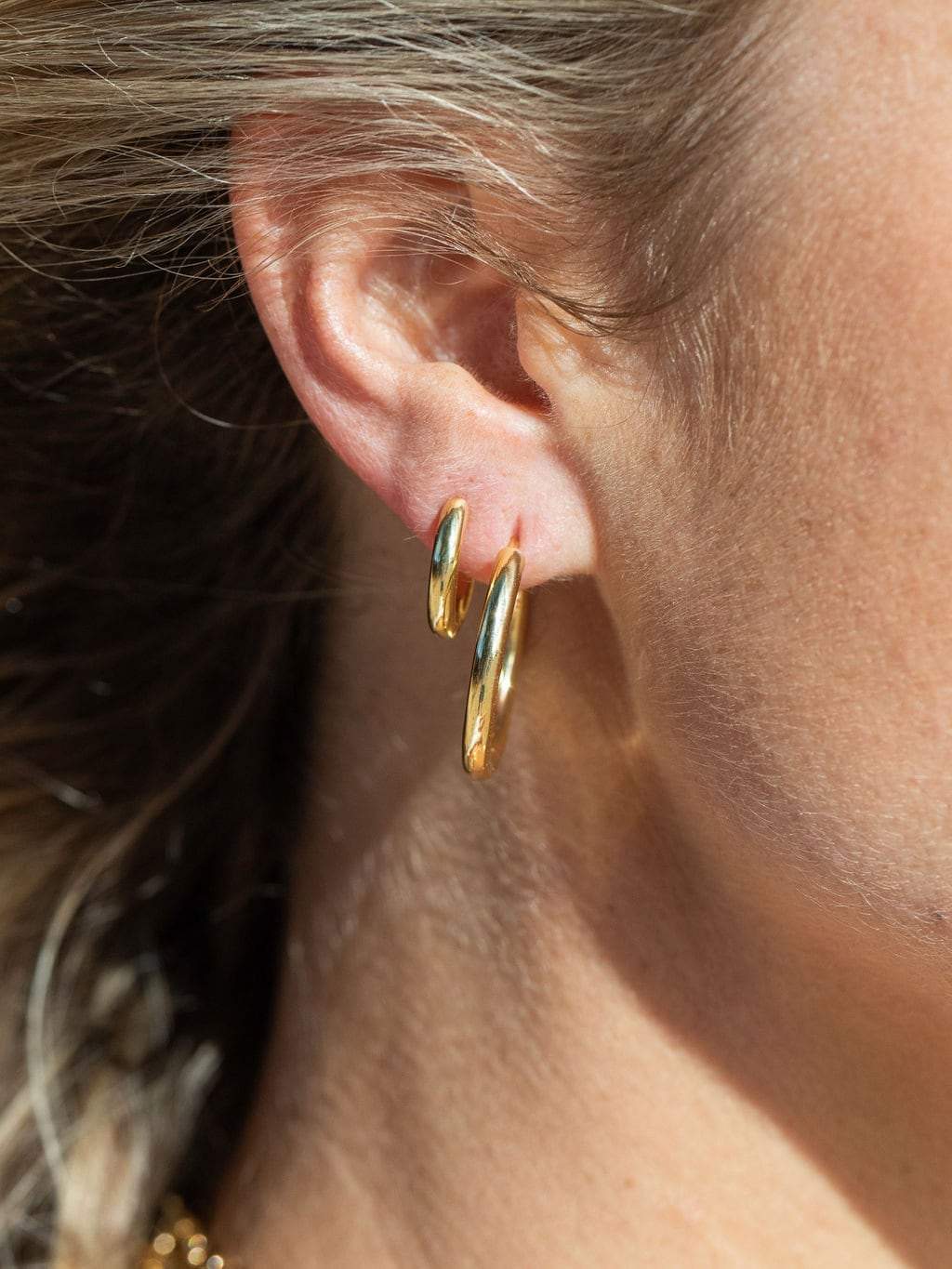 Perfect Large Gold Huggie Hoop Earrings