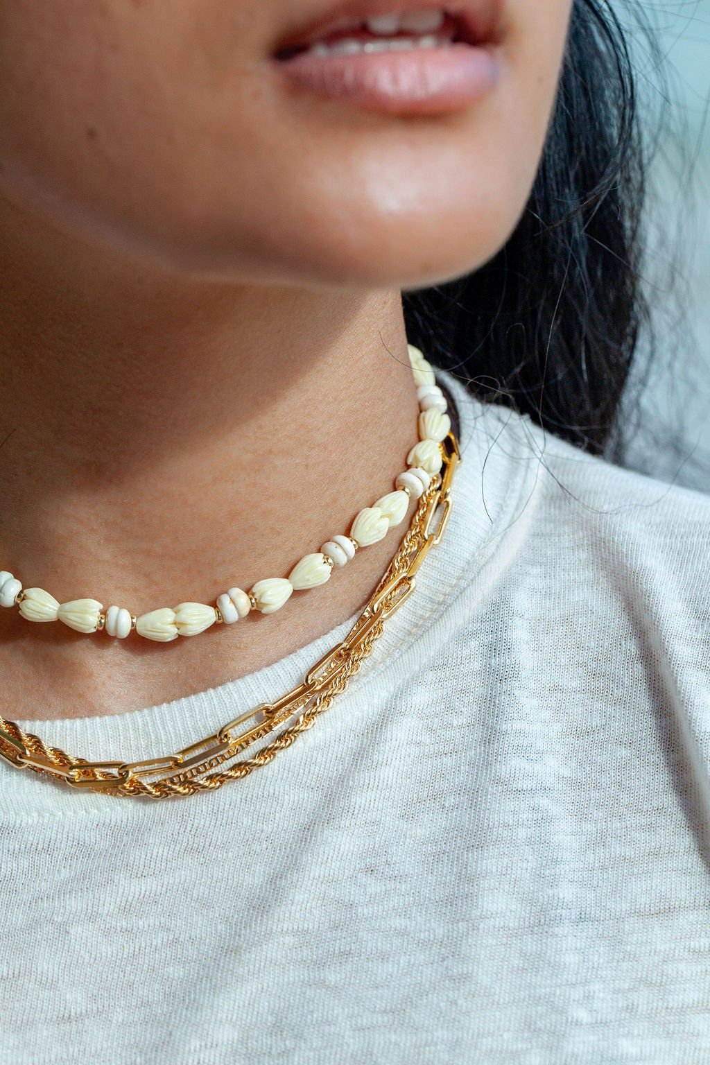 Pikake Puka Shell Necklace - Me'e