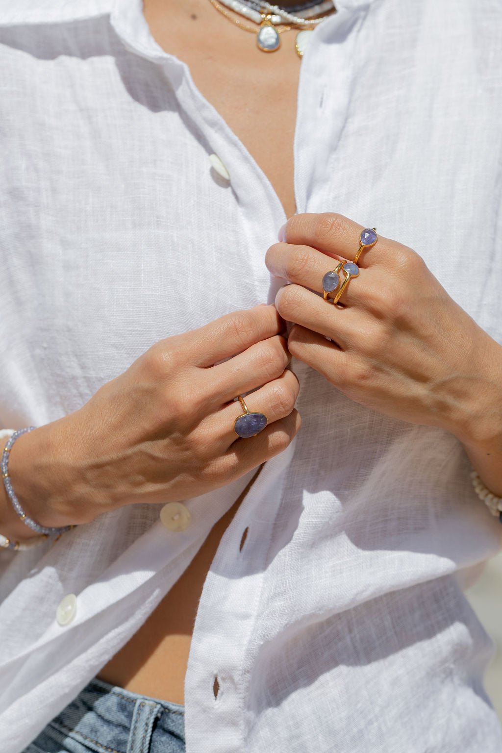 Rose Cut Tanzanite Ring - Maka'alohi