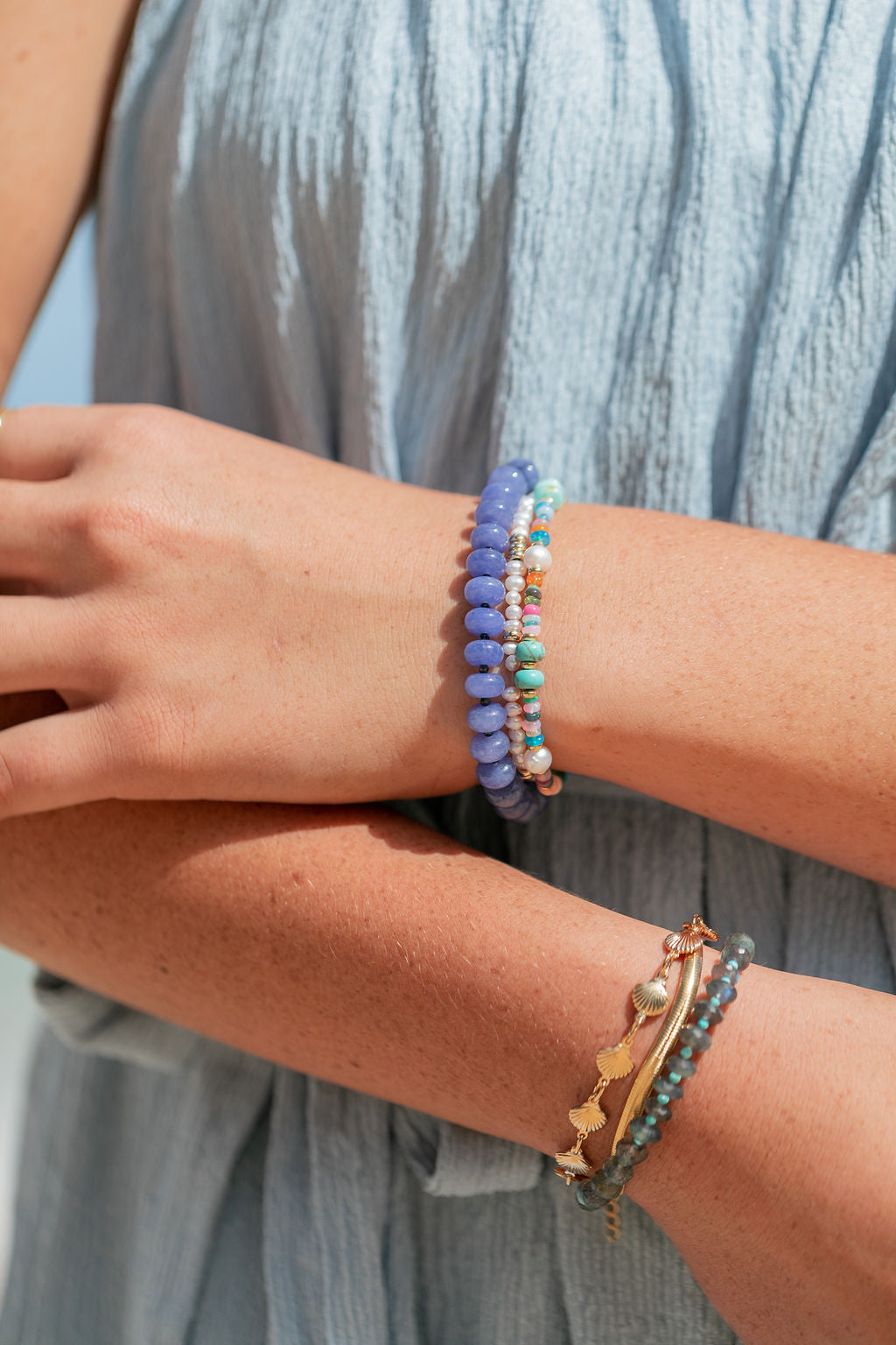 Sale - Violet Gemstone Bracelet - Jacaranda