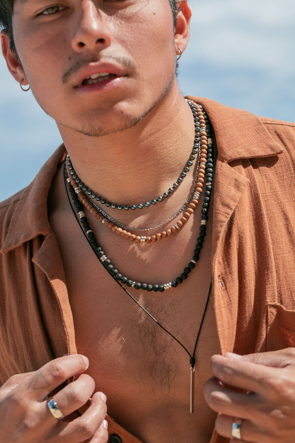 Unisex Men's Lava Necklace - Kalama
