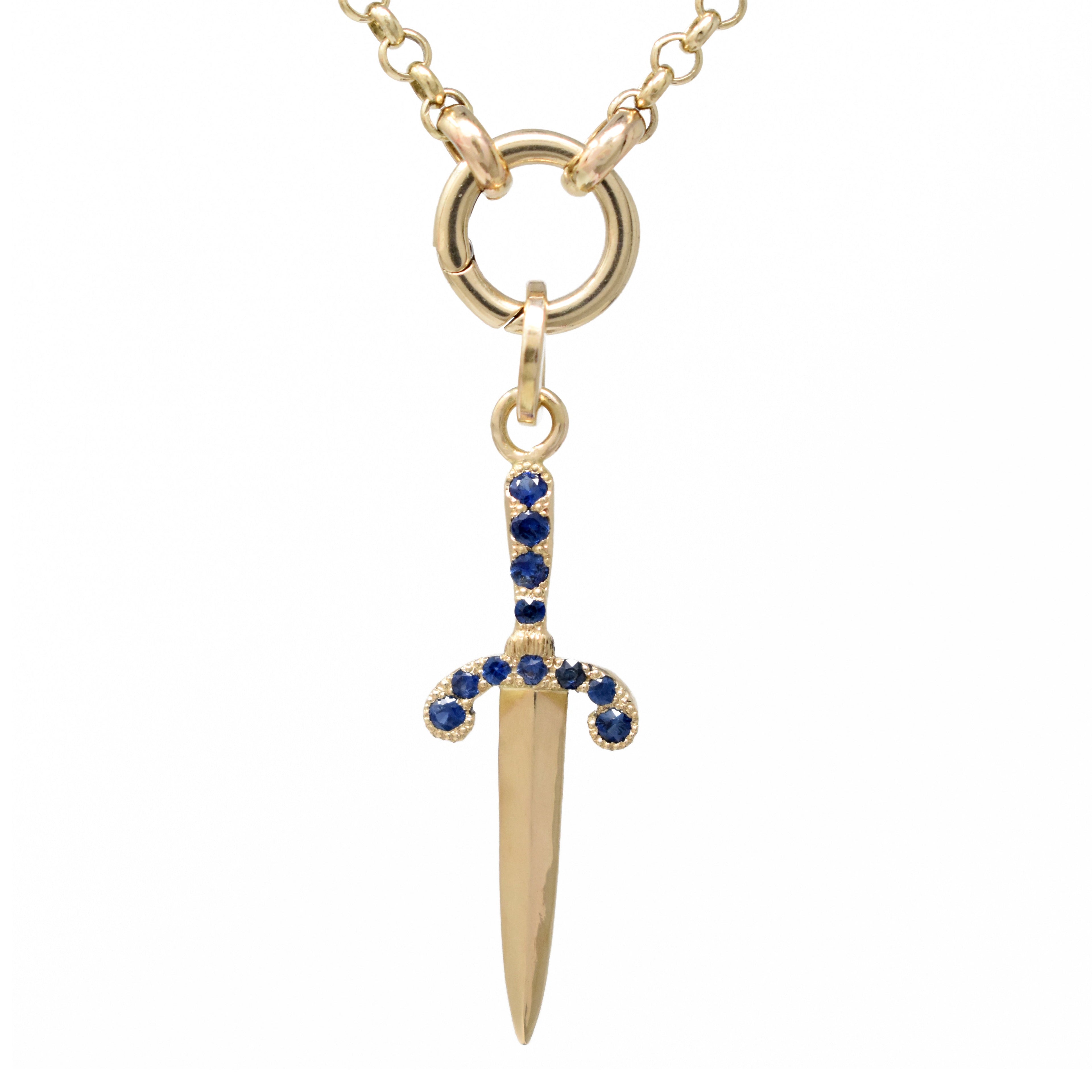 Pavé Parrying Dagger Pendant