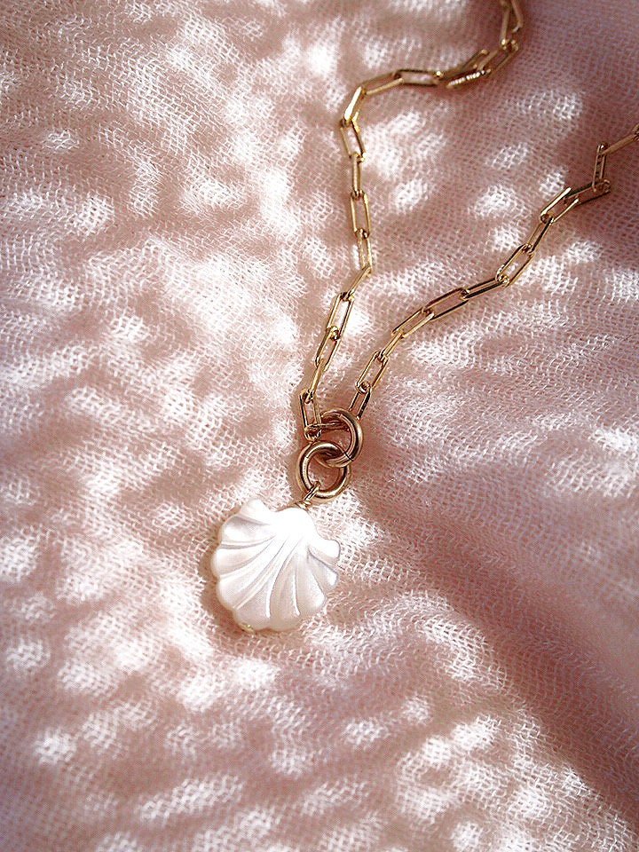 Gold Seashell Chain Necklace - Kainalu