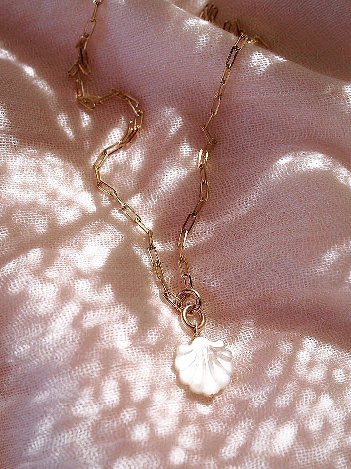 Gold Seashell Chain Necklace - Kainalu