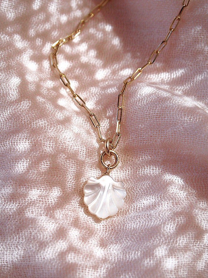 Gold Seashell Chain Necklace - Kainalu