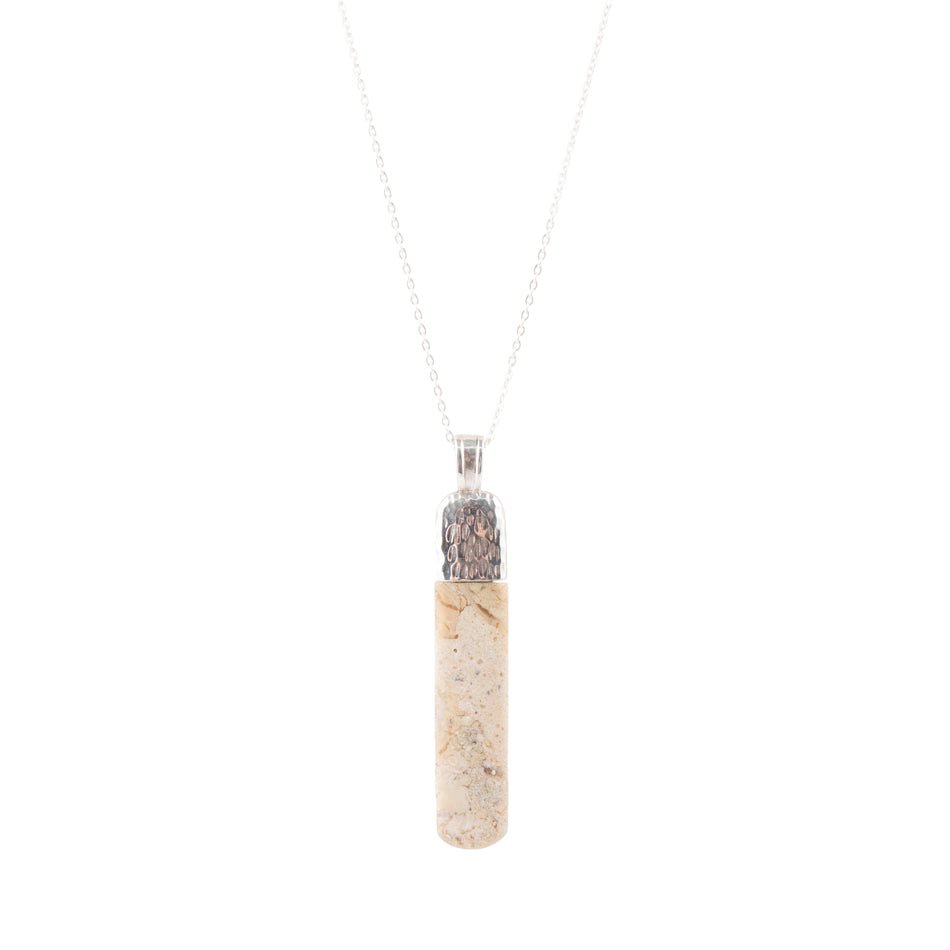Straightaway African Opal Pendant Necklace