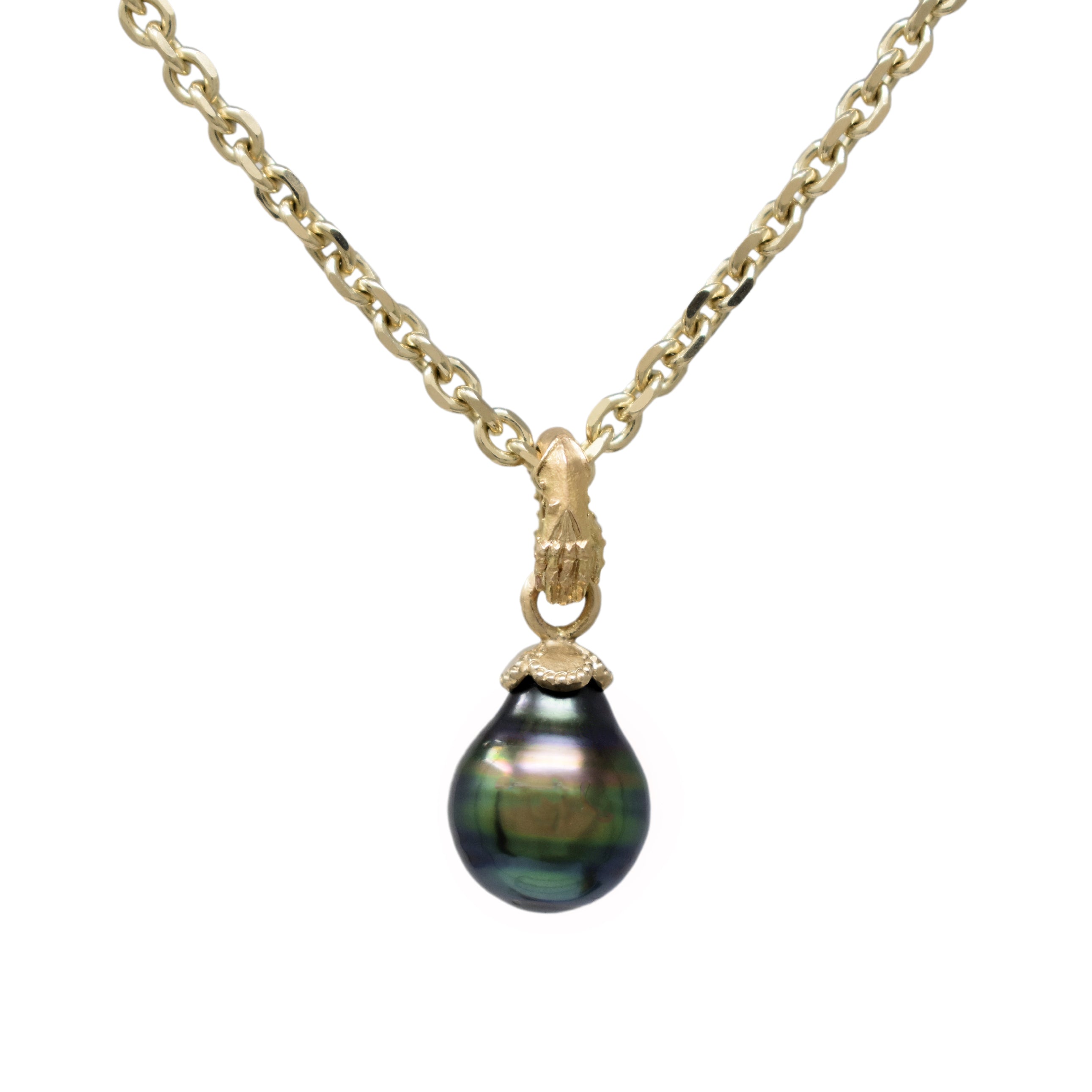 Treasury Pendant with Tahitian Pearl