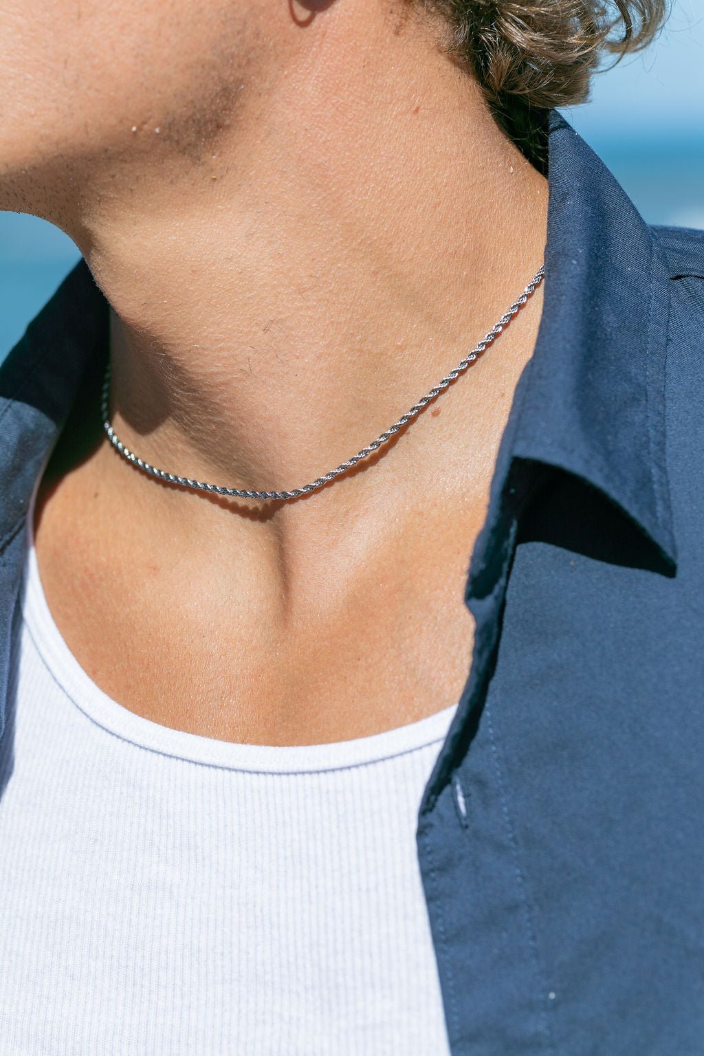 Unisex Men's Stainless Steel Rope Chain - Kapena
