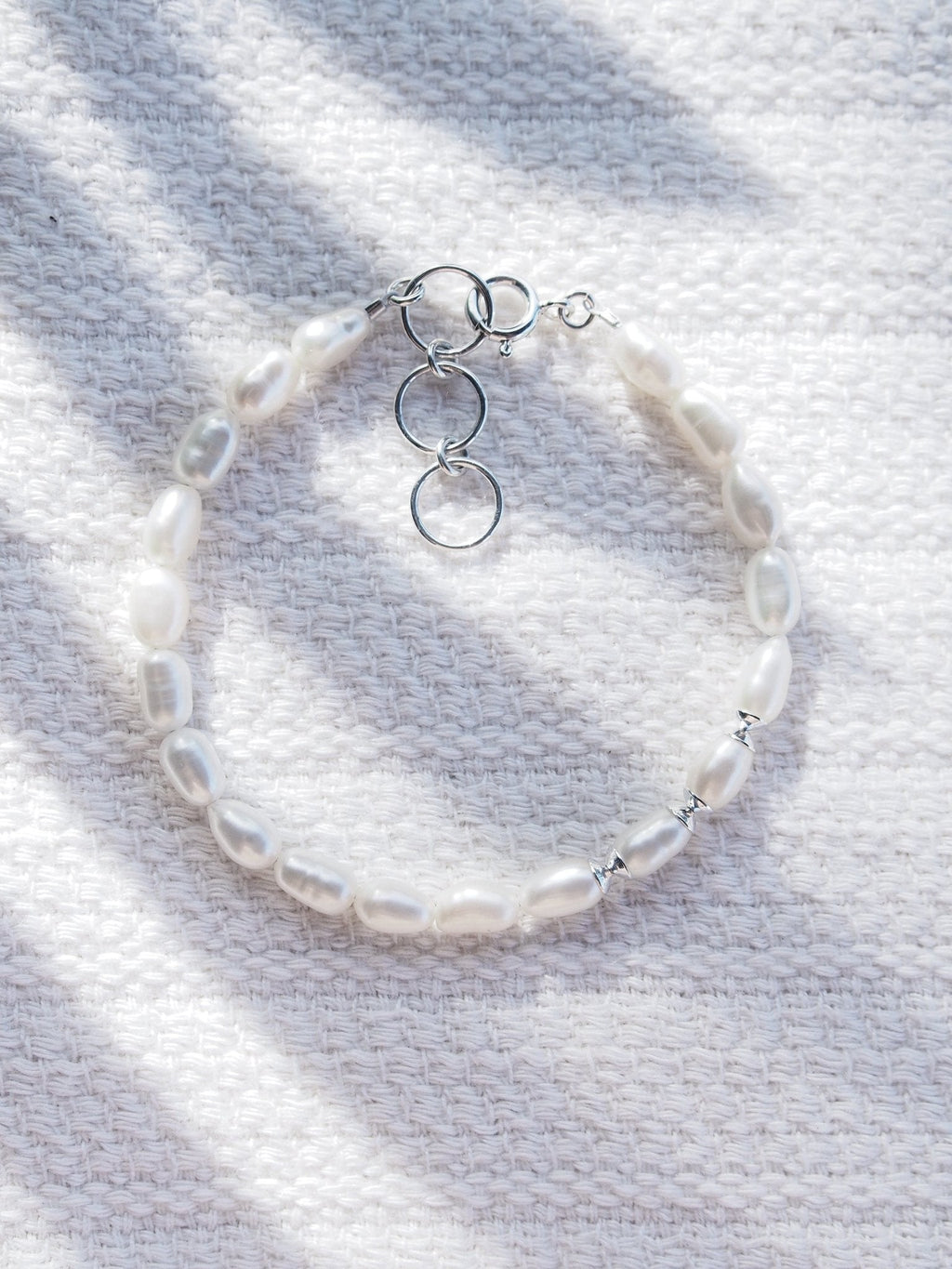 Unisex Men's White Pearl Bracelet - Makoa