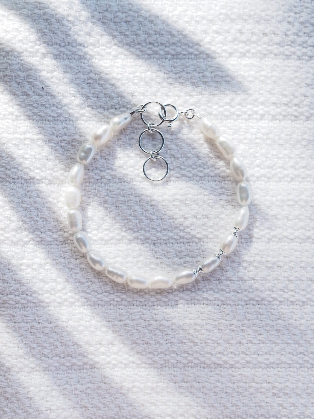Unisex Men's White Pearl Bracelet - Makoa