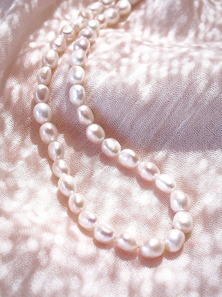White Pearl Choker Necklace - Ala
